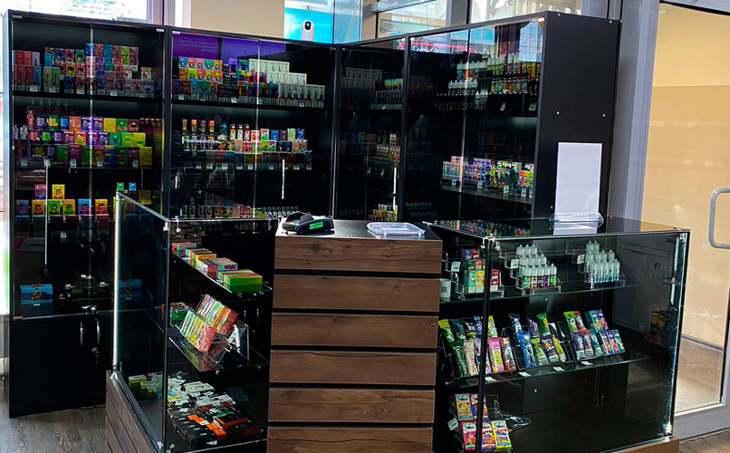 Табачная витрина в Vape Shop в Янтарном, Балашиха